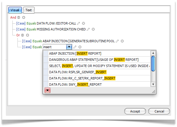 ESNC Code Security for SAP ABAP - Security Rule Configuration